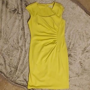 Highlighter green Calvin Klein dress